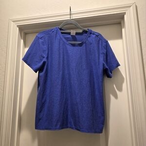 Athletic Works Women's Blue Short Sleeve Tee